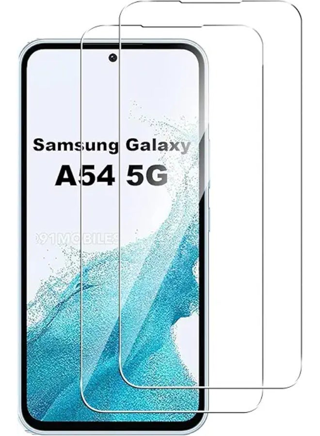 Screen Protector For  Samsung Galaxy A54 , 5D Tempered Glass Protector 9H Hardness, Bubble Free, HD Clear Samsung Galaxy A54 Screen Protector